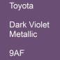 Preview: Toyota, Dark Violet Metallic, 9AF.